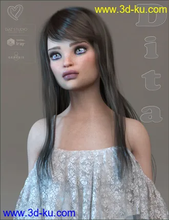 3D打印模型TDT-Dita for Genesis 8 Female的图片