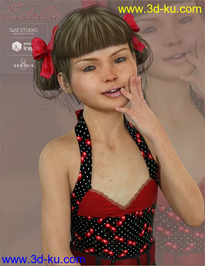 TDT-Estella for Genesis 8 Female模型的图片1