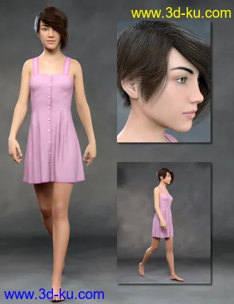 3D打印模型Teen Girls for Genesis 8 Female的图片