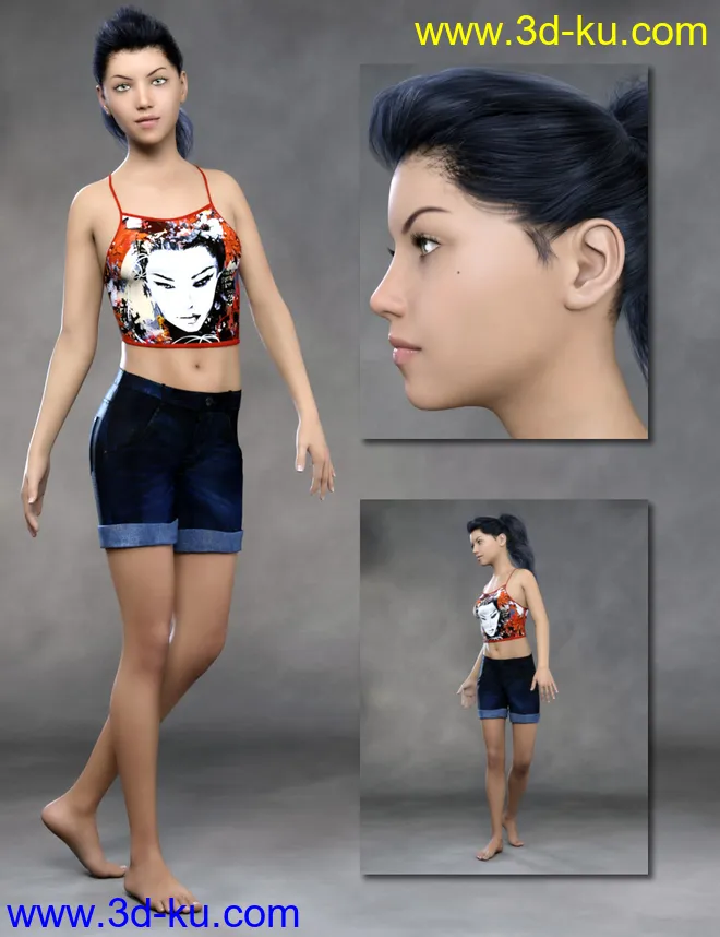 Teen Girls for Genesis 8 Female模型的图片3