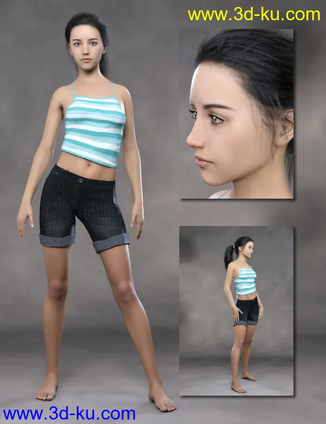 Teen Girls for Genesis 8 Female模型的图片5