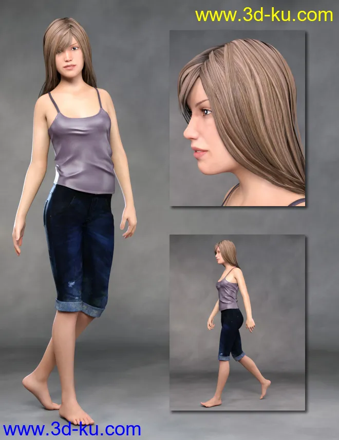 Teen Girls for Genesis 8 Female模型的图片6