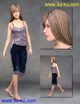 3D打印模型Teen Girls for Genesis 8 Female的图片