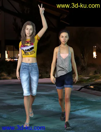 3D打印模型Teen Girls for Genesis 8 Female的图片