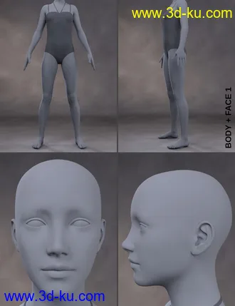 3D打印模型Teen Girls for Genesis 8 Female的图片