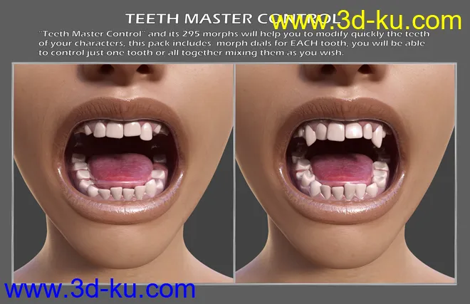 Teeth Master Control for Genesis 8 Female模型的图片2