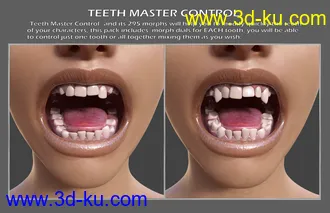 3D打印模型Teeth Master Control for Genesis 8 Female的图片