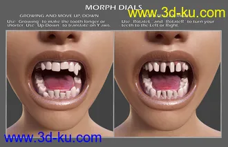 3D打印模型Teeth Master Control for Genesis 8 Female的图片