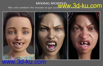 3D打印模型Teeth Master Control for Genesis 8 Female的图片