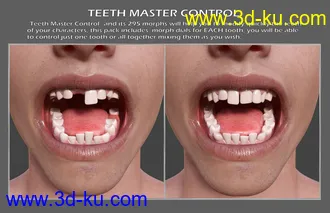 3D打印模型Teeth Master Control for Genesis 8 Male的图片