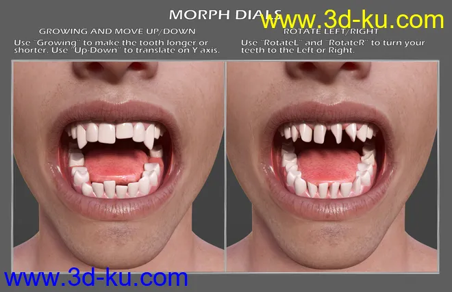 Teeth Master Control for Genesis 8 Male模型的图片4