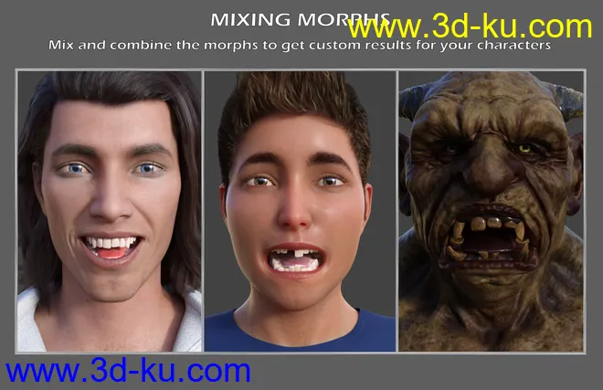 Teeth Master Control for Genesis 8 Male模型的图片7