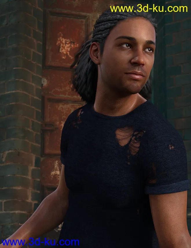 Terry Hair for Leroy 8模型的图片8