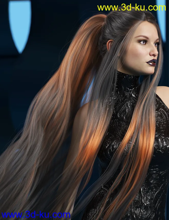 Texture Expansion for Turbulent Tail Hair模型的图片1