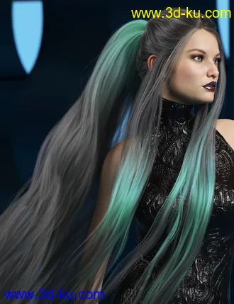 3D打印模型Texture Expansion for Turbulent Tail Hair的图片