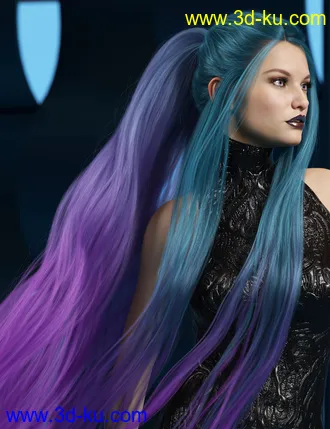 3D打印模型Texture Expansion for Turbulent Tail Hair的图片