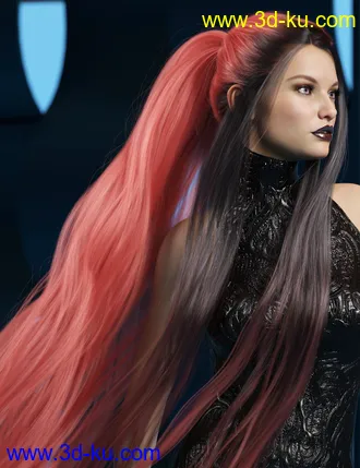 3D打印模型Texture Expansion for Turbulent Tail Hair的图片