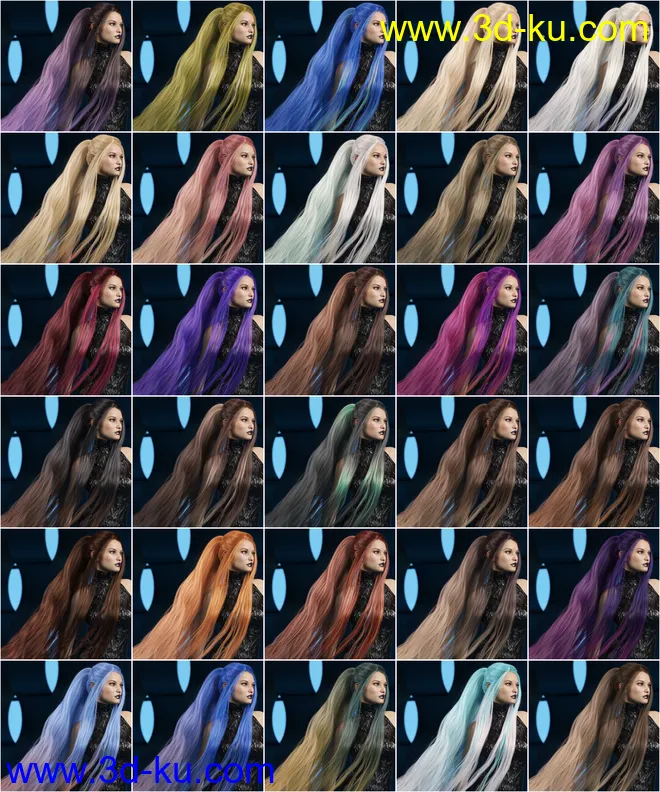 Texture Expansion for Turbulent Tail Hair模型的图片16