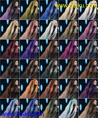 3D打印模型Texture Expansion for Turbulent Tail Hair的图片