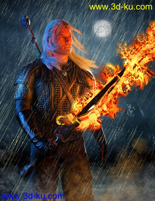 The Beast Slayer for Genesis 8 Male(s)模型的图片1