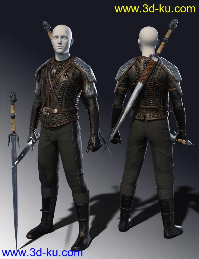 The Beast Slayer for Genesis 8 Male(s)模型的图片2