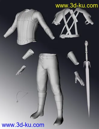 3D打印模型The Beast Slayer for Genesis 8 Male(s)的图片