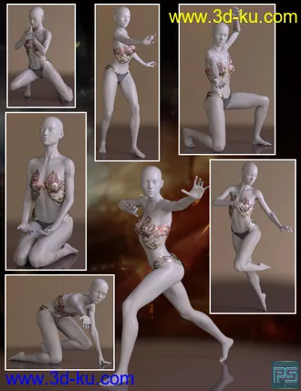 3D打印模型The Pose Collection 2 for Genesis 8 Female的图片