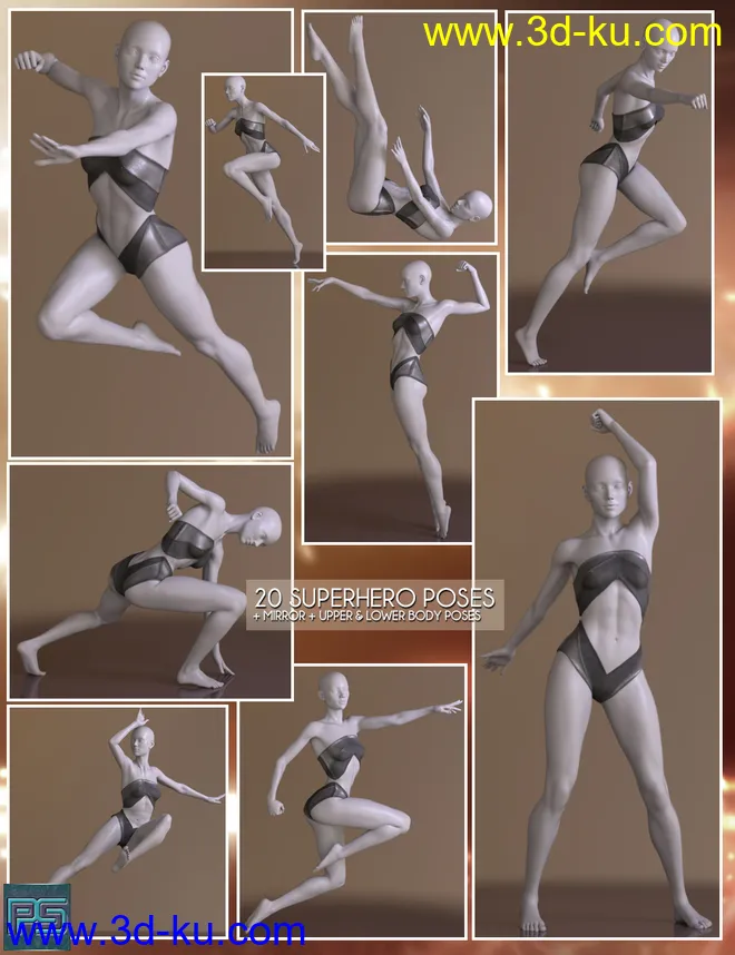 The Pose Collection 2 for Genesis 8 Female模型的图片8