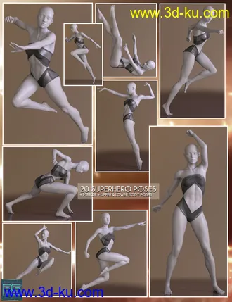 3D打印模型The Pose Collection 2 for Genesis 8 Female的图片