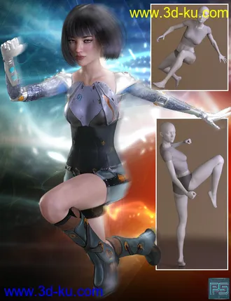 3D打印模型The Pose Collection 2 for Genesis 8 Female的图片