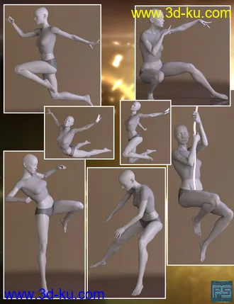 3D打印模型The Pose Collection 2 for Genesis 8 Female的图片