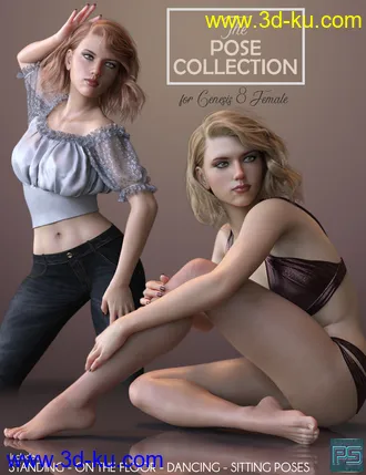 3D打印模型The Pose Collection for Genesis 8 Female的图片