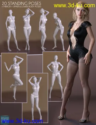 3D打印模型The Pose Collection for Genesis 8 Female的图片