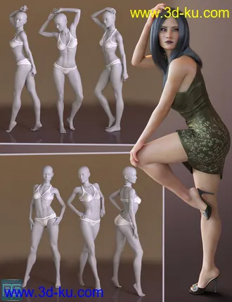 3D打印模型The Pose Collection for Genesis 8 Female的图片