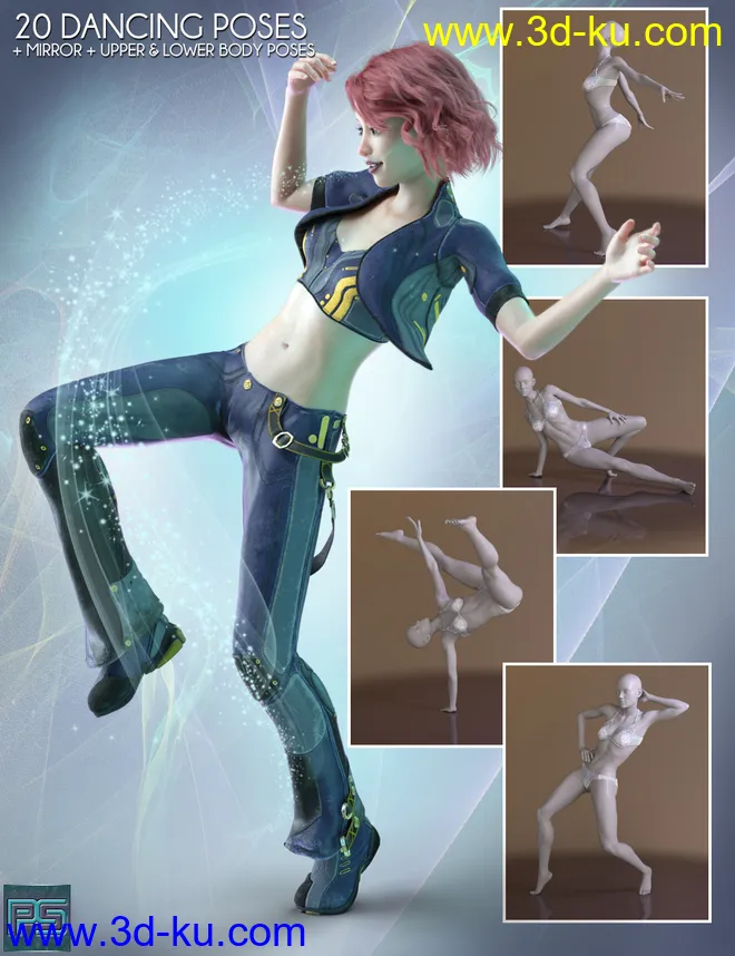The Pose Collection for Genesis 8 Female模型的图片6