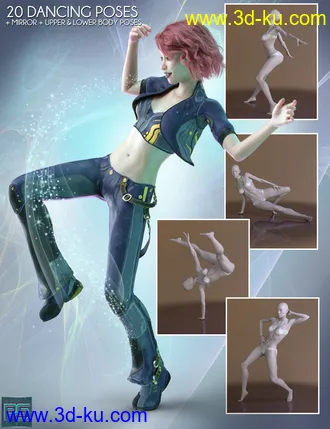 3D打印模型The Pose Collection for Genesis 8 Female的图片