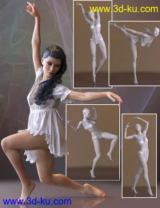 3D打印模型The Pose Collection for Genesis 8 Female的图片