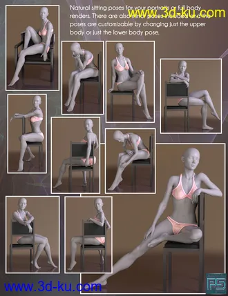 3D打印模型The Pose Collection for Genesis 8 Female的图片
