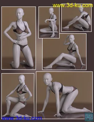 3D打印模型The Pose Collection for Genesis 8 Female的图片