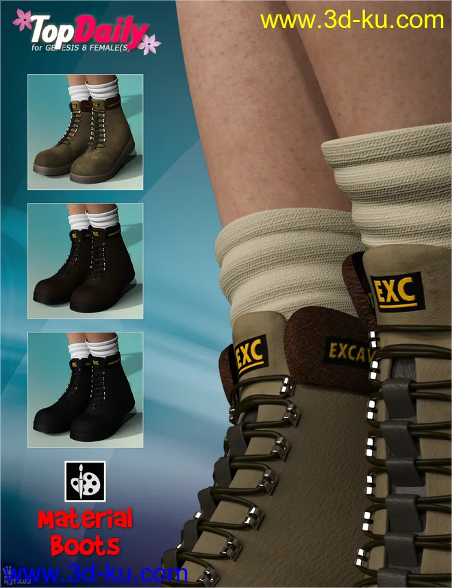 Top Daily Outfit Set for Genesis 8 Female(s)模型的图片5