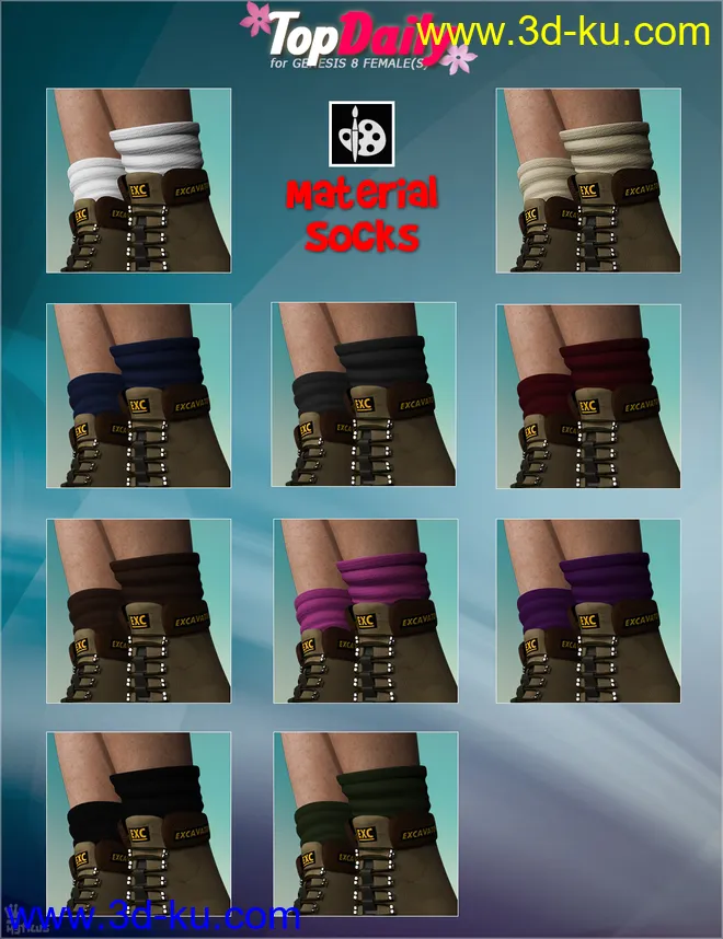Top Daily Outfit Set for Genesis 8 Female(s)模型的图片8
