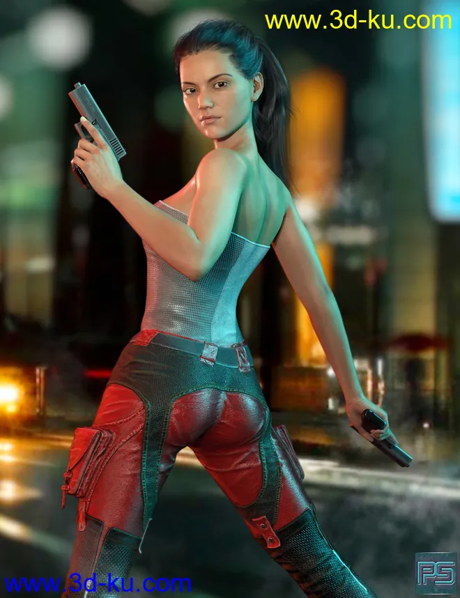 Tough Girls Poses for Genesis 8 Female模型的图片2