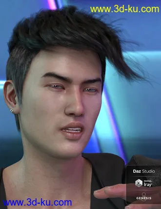 3D打印模型Troy Hair for Genesis 3 and 8 Male(s)的图片