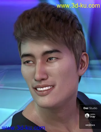 3D打印模型Troy Hair for Genesis 3 and 8 Male(s)的图片