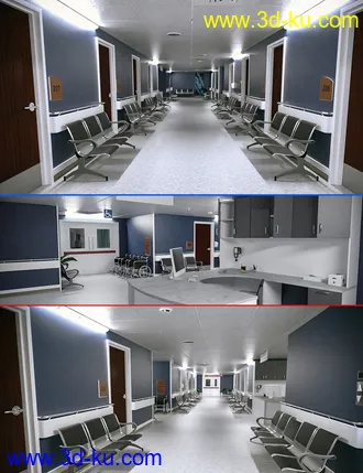 3D打印模型TS Hospital Corridor的图片