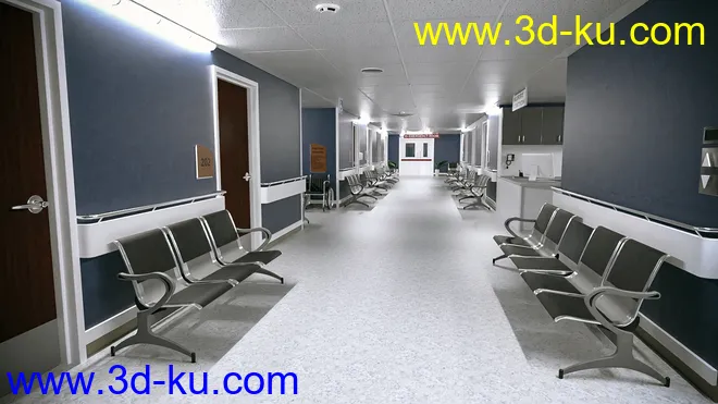 TS Hospital Corridor模型的图片2