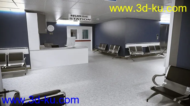 TS Hospital Corridor模型的图片3