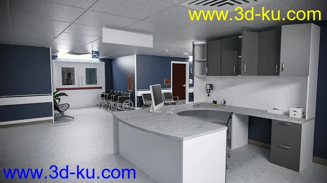 TS Hospital Corridor模型的图片6