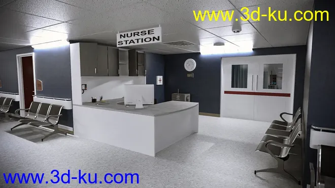 TS Hospital Corridor模型的图片7