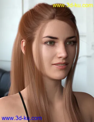 3D打印模型Turbulent Tail Hair for Genesis 3 and 8 Female(s)的图片